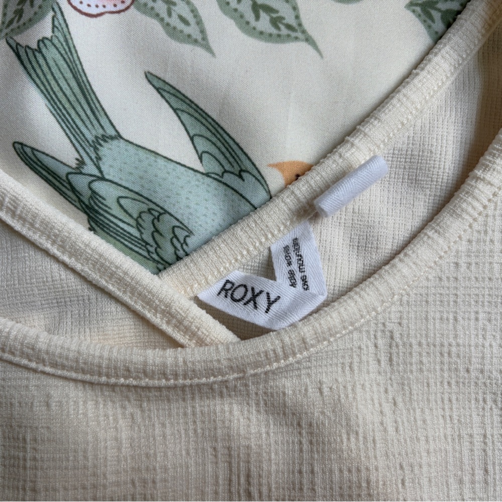 Roxy Off-White Textured Tank Top - Picture 2 of 8